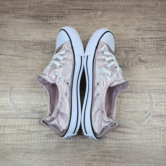 Converse CTAS Shoreline Women's Size 7 Metallic Rose Gold Slip On Shoes (556689F - Picture 6 of 9